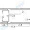 05421 Aluminum Alloy Truck Floor / Refrigerated Truck Body Flooring / Aluminum T Track Flooring for Truck Body Flooring