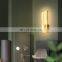 110V 220V Aluminum Lights Living Room Bedroom Bedside Lamp Sconce Black Wall Light