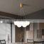 Copper Glass LED Pendant Light for Dining Room Nordic Gold Modern Luxury Indoor Chandelier