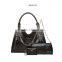 New genuine leather women bags 3 set leather bag chain shoulder bag clutch bag