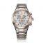 2019 luxury  all stainless steel 3 eyes watch for couple watch