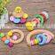 Baby Hand Montessori Rattle Wooden rattle Hand bell Orff Musical Instruments Intellectual Learning Toy Educational toy Gift