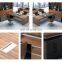 Luxury office desks executive office desk boss table with side cabinet and bookcase