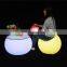 night club wedding party disco LED furniture/best sell wedding party beautiful led bar tables and luminous apple chairs for sale