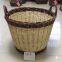 Willow Basket Planter/White Wicker Basket Wood Flower Basket