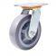 4'' Top Plate Rubber Trolley Wheels (250kg)