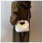 32Autumn plush bag handbag for ladies cute fashion ladies one shoulder diagonal bag belt bag wholesale