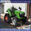 Rubber tracked chassis tractor modified for deep plowing operation with high power