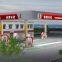 Gas station canopy steel structure installation design