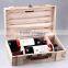 solid woodchips wine box crate for double wine bottles                        
                                                                                Supplier's Choice
