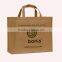 Surpermarket promotional High qulaity jute shopping bag