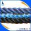 white navy blue black 3 strand twist nylon polyester pp rope cord