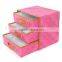 Non-woven Folding Kids Toy Storage Cabinet Clothes Storage Cabinet