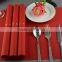 PVC Plastic Table mat dinner placemat table cloth red placemat 45*30cm