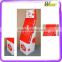 promotion advertising cardboard compartment cosmetic display unit for canned vegetable