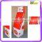 promotion advertising cardboard compartment tier floor standing display for children cotton underwear