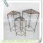 Set of 3 Decorative Garden Planter Round Plant Stand