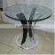 wholesale fashionable clear round acrylic dining table