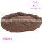 Large Bagel Dog Bed Faux Suede