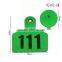 Plastic TPU ear tag with metal Neil male tag WJ402-BF