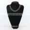 Wholesale alibaba jewelry glass and acrylic bead two layer chain necklace