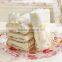 100% cotton fashion solid color embroidery cream lace towels