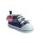 sweet heart print canvas baby sport shoes