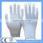 13 Gauge White Nylon Shell PU Safety Glove Cleanroom PU Glove Factory Direct Sale