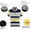 2014 OEM with Embroidered Logo & Size & Pattern Top Quality Mens' Cotton Slim Fit Short Sleeve Stripe China Factory Polo Shirts