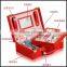 High grade woven pattern jewelry bo multifunctional hand held jewelry bo leather jewelry bo wholesale custom