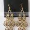 2015 Fashion Hanging Gold Leaf Drop Earring