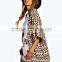Zig Zag Print Split Back Cheap Kimono