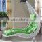 cheap garden PE rattan wicker swing chair in sun loungers
