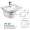 Sanitary ware ceramic Single Hole wall hung basin