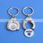 reusable shopping trolley 1 euro coin token holder keyring