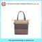 Hot sale high quality fashion cheap standard size canvas tote bag leather handle GW835