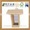 made in china outdoor wooden bird feeder