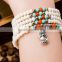Chinese Natural products Multilayer beads Prayer beads luck glass bead bracelet