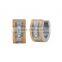Men's Ear Jewelry Stainless Steel Silver Gold Plated Hoop Earrings Stud Plug