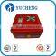 hangzhou custom red printing square metal tool tin box                        
                                                Quality Choice