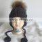 2016 New Product Cute colourful Fashion Knit Kids Hats Fur Pom Pom Crochet Baby Hats