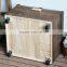 kitchen mobile sealed fresh-care solid wood food storage boxes