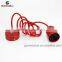 Modern Style Red Metal Ceiling Rose Lamp Holder,Colourful Metal Lamp Holder with Fabric Cable