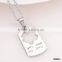 You Are My Only Clovers Silver Plated Couple Necklace
