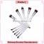 2016 Professional 11 pieces kabuki White Silver makeup brush sets                        
                                                Quality Choice