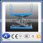 3m manual stationary warehouse scissor hydraulic lift