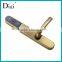 Hotel lock with satin nickel or satin brass
