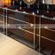 new classical stainless steel sideboard lacquer ebony veneer