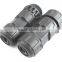 24 poles M25 cable to cable waterproof connector for signal transmission