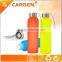 Promotion gift narrow mouth frosted glass water bottle